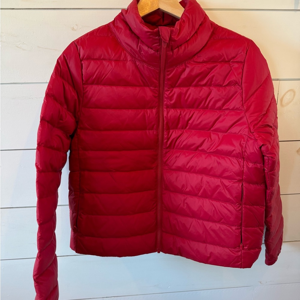 Sweaty Betty Red Puffer Jacket